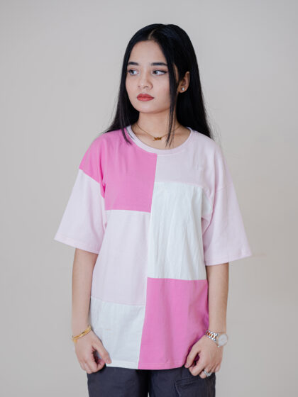 3-Tone Drop-Shoulder Tee